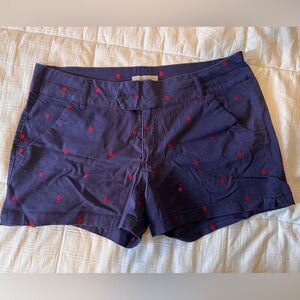 Blue Epic. 16. Navy polka dot women’s shorts